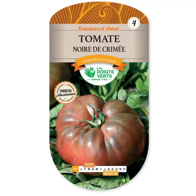TOMATE NOIRE DE CRIMÉE - CATÉGORIE 4 - LES DOIGTS VERTS Expédition Rapide