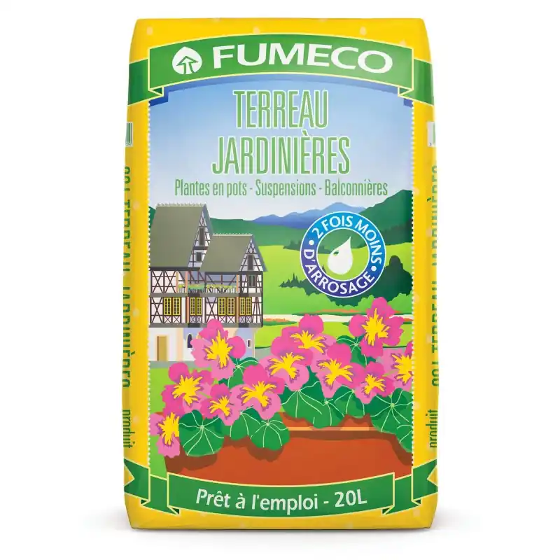 Achat Immédiat TERREAU JARDINIÈRES 20L – FUMECO
