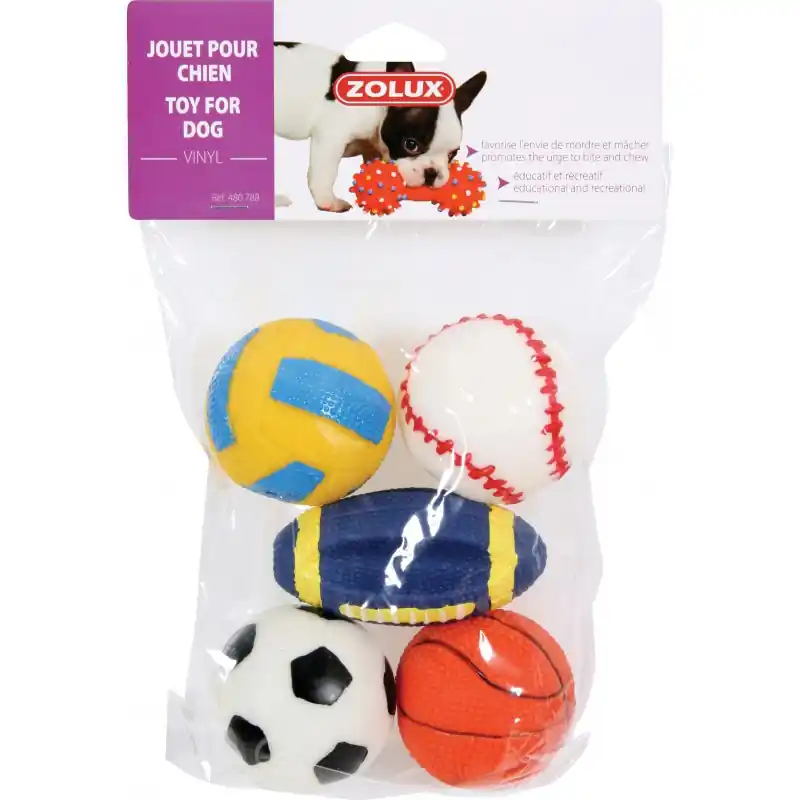 JOUET BALLE SPORT VINYL 6CM Remise