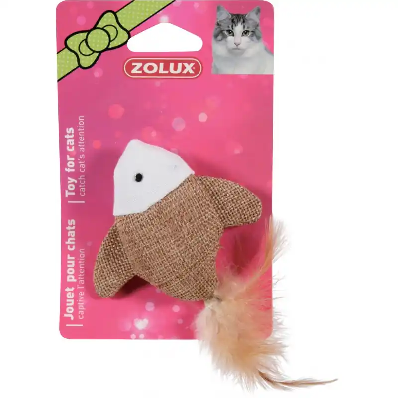 JOUET CHAT POISSON CANVAS 7.5CM Satisfait Ou Remboursé