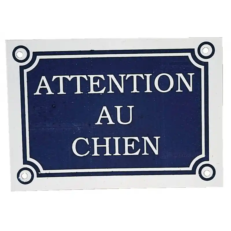 PLAQUE ATTENTION AU CHIEN – ZOLUX Affaire À Saisir